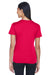 UltraClub 8620L Womens Cool & Dry Performance Moisture Wicking Short Sleeve Crewneck T-Shirt Red Back