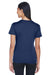 UltraClub 8620L Womens Cool & Dry Performance Moisture Wicking Short Sleeve Crewneck T-Shirt Navy Blue Back