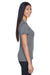 UltraClub 8620L Womens Cool & Dry Performance Moisture Wicking Short Sleeve Crewneck T-Shirt Charcoal Grey Side