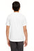UltraClub 8620Y Youth Cool & Dry Performance Moisture Wicking Short Sleeve Crewneck T-Shirt White Back