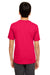 UltraClub 8620Y Youth Cool & Dry Performance Moisture Wicking Short Sleeve Crewneck T-Shirt Red Back