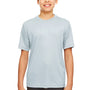 UltraClub Youth Cool & Dry Performance Moisture Wicking Short Sleeve Crewneck T-Shirt - Grey