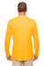 UltraClub 8622 Mens Cool & Dry Performance Moisture Wicking Long Sleeve Crewneck T-Shirt Gold Back
