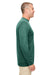 UltraClub 8622 Mens Cool & Dry Performance Moisture Wicking Long Sleeve Crewneck T-Shirt Forest Green Side