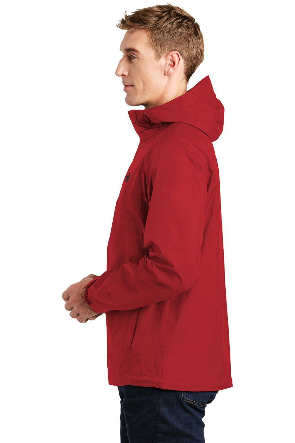 The North Face NF0A3LH4 Mens DryVent Waterproof Full Zip Hooded Jacket Rage Red Side