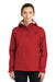 The North Face NF0A3LH5 Womens DryVent Waterproof Full Zip Hooded Jacket Rage Red Front