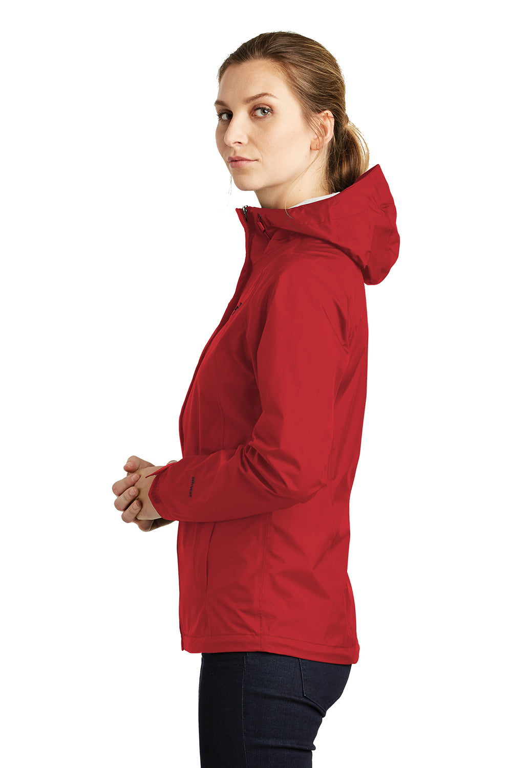 The North Face NF0A3LH5 Womens DryVent Waterproof Full Zip Hooded Jacket Rage Red Side
