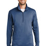 The North Face Mens Tech Pill Resistant Fleece 1/4 Zip Jacket - Blue Wing - Closeout