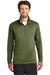 The North Face NF0A3LHB Mens Tech 1/4 Zip Fleece Jacket Burnt Olive Green Front