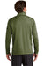 The North Face NF0A3LHB Mens Tech 1/4 Zip Fleece Jacket Burnt Olive Green Back