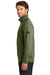 The North Face NF0A3LHB Mens Tech 1/4 Zip Fleece Jacket Burnt Olive Green Side