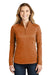 The North Face NF0A3LHC Womens Tech 1/4 Zip Fleece Jacket Orange Ochre Front