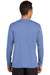 Port & Company PC380LS Mens Dry Zone Performance Moisture Wicking Long Sleeve Crewneck T-Shirt Carolina Blue Back
