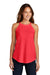 District DT137L Womens Perfect Tri Rocker Tank Top Red Frost Front