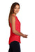 District DT137L Womens Perfect Tri Rocker Tank Top Red Frost Side