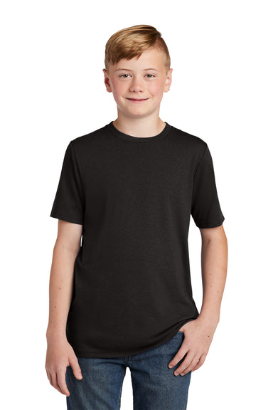District DT130Y Youth Perfect Tri Short Sleeve Crewneck T-Shirt Black Front