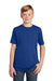 District DT130Y Youth Perfect Tri Short Sleeve Crewneck T-Shirt Deep Royal Blue Front