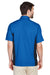 North End 87042 Mens Fuse Short Sleeve Button Down Shirt w/ Pocket Royal Blue/Black Back