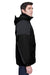 North End 88006 Mens 3-in-1 Full Zip Hooded Jacket Black/Grey Side