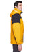 North End 88006 Mens 3-in-1 Full Zip Hooded Jacket Yellow/Black Side