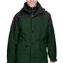 North End Mens 3-in-1 Water Resistant Full Zip Hooded Jacket - Alpine Green/Black