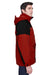 North End 88006 Mens 3-in-1 Full Zip Hooded Jacket Red/Black Side
