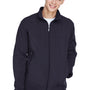 North End Mens Performance Water Resistant Full Zip Jacket - Midnight Navy Blue