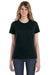 Anvil 880 Womens Short Sleeve Crewneck T-Shirt Black Front