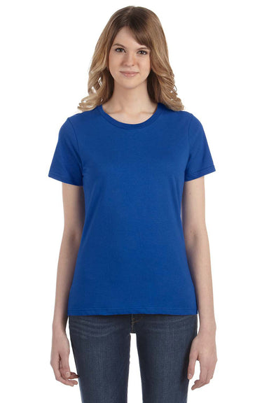 Anvil 880 Womens Short Sleeve Crewneck T-Shirt Royal Blue Front
