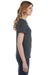 Anvil 880 Womens Short Sleeve Crewneck T-Shirt Heather Dark Grey Side