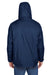 North End 88130 Mens 3-in-1 Full Zip Hooded Jacket Navy Blue Back