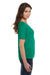 Bella + Canvas 8815 Womens Slouchy Short Sleeve V-Neck T-Shirt Kelly Green Side