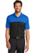 Nike 881655 Mens Dri-Fit Moisture Wicking Short Sleeve Polo Shirt Sapphire Blue/Black Front