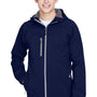 North End Mens Prospect Water Resistant Full Zip Hooded Jacket - Classic Navy Blue