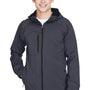 North End Mens Prospect Water Resistant Full Zip Hooded Jacket - Fossil Grey
