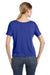 Bella + Canvas 8816 Womens Slouchy Short Sleeve Wide Neck T-Shirt Royal Blue Back