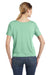 Bella + Canvas 8816 Womens Slouchy Short Sleeve Wide Neck T-Shirt Mint Green Back