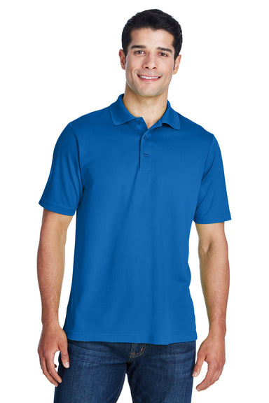 Core 365 88181 Mens Origin Performance Moisture Wicking Short Sleeve Polo Shirt Royal Blue Front
