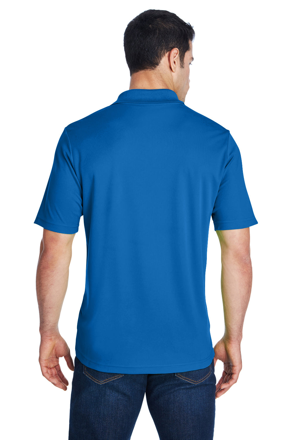Core 365 88181 Mens Origin Performance Moisture Wicking Short Sleeve Polo Shirt Royal Blue Back