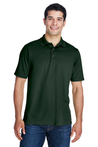 Core 365 88181 Mens Origin Performance Moisture Wicking Short Sleeve Polo Shirt Forest Green Front