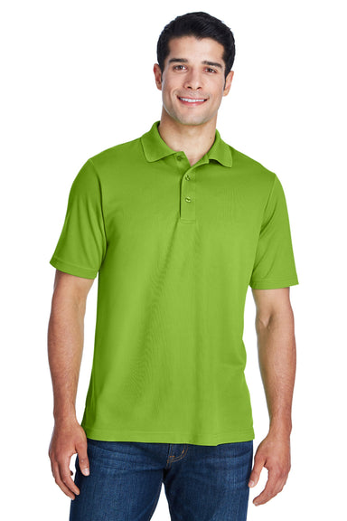 Core 365 88181 Mens Origin Performance Moisture Wicking Short Sleeve Polo Shirt Acid Green Front