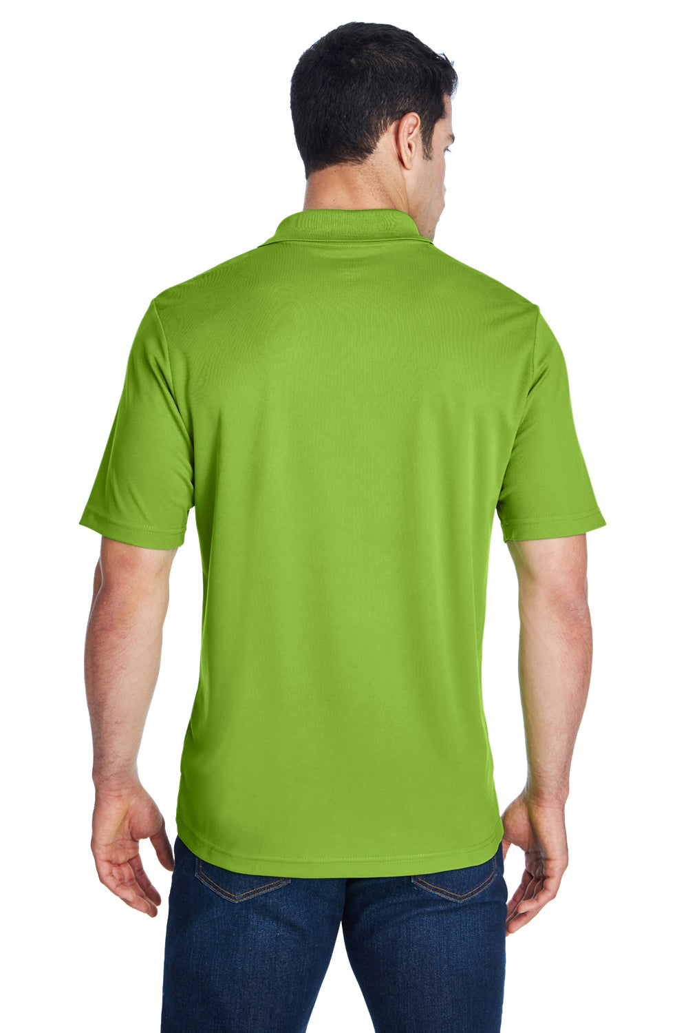 Core 365 88181 Mens Origin Performance Moisture Wicking Short Sleeve Polo Shirt Acid Green Back