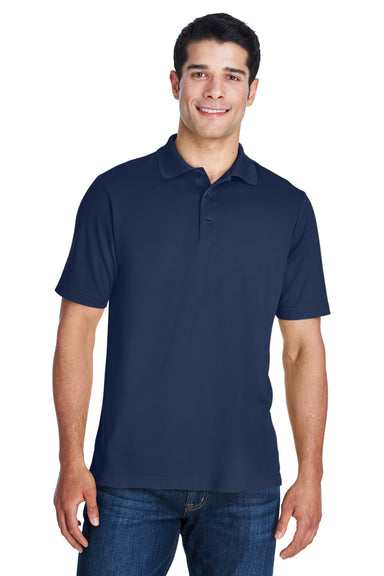 Core 365 88181 Mens Origin Performance Moisture Wicking Short Sleeve Polo Shirt Navy Blue Front