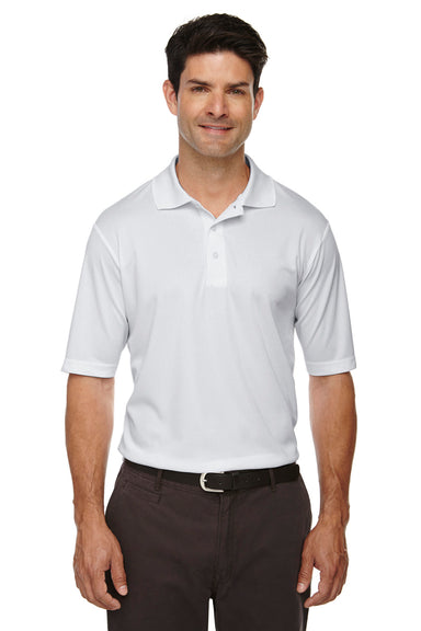 Core 365 88181 Mens Origin Performance Moisture Wicking Short Sleeve Polo Shirt Platinum Grey Front