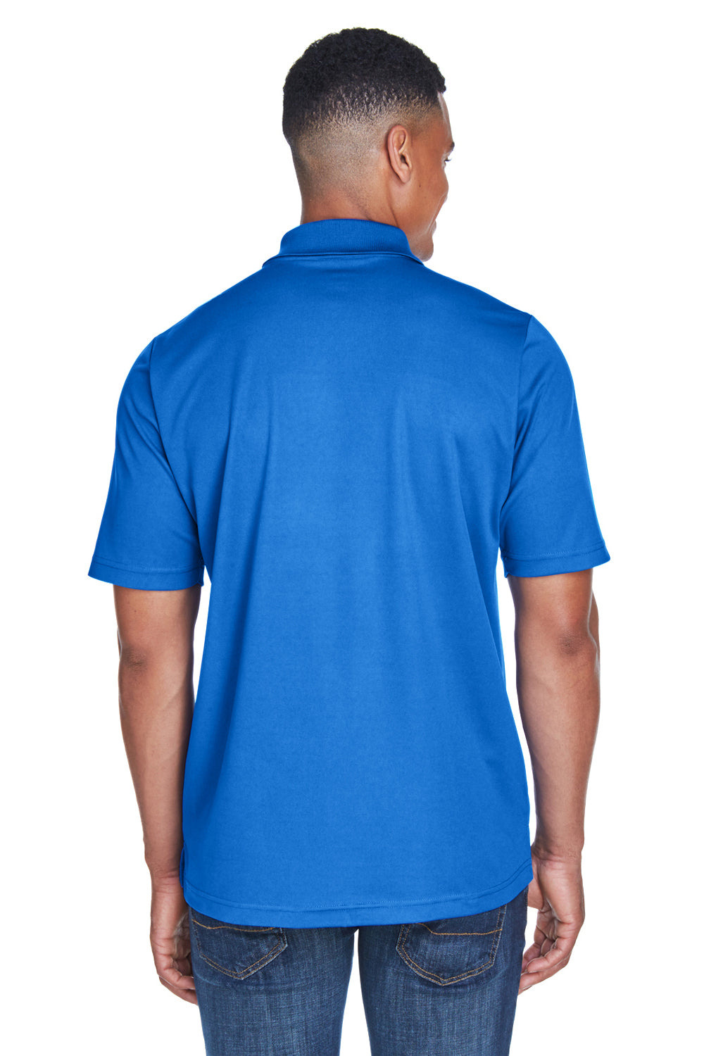 Core 365 88181P Mens Origin Performance Moisture Wicking Short Sleeve Polo Shirt w/ Pocket Royal Blue Back