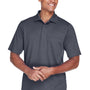 Core 365 Mens Origin Performance Moisture Wicking Short Sleeve Polo Shirt w/ Pocket - Carbon Grey