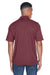 Core 365 88181P Mens Origin Performance Moisture Wicking Short Sleeve Polo Shirt w/ Pocket Burgundy Back