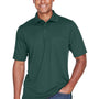 Core 365 Mens Origin Performance Moisture Wicking Short Sleeve Polo Shirt w/ Pocket - Forest Green