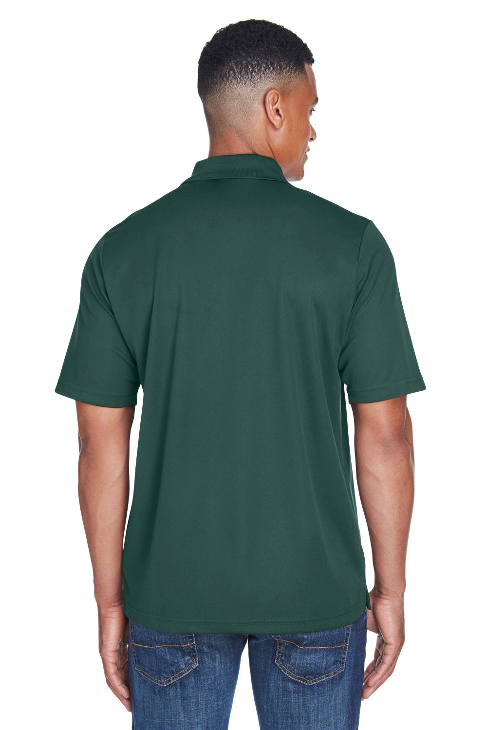 Core 365 88181P Mens Origin Performance Moisture Wicking Short Sleeve Polo Shirt w/ Pocket Forest Green Back