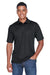 Core 365 88181P Mens Origin Performance Moisture Wicking Short Sleeve Polo Shirt w/ Pocket Black Front